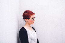woman with a pixie haircut 