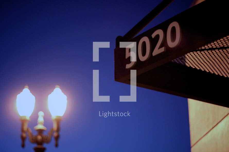 5020 address and street lights 