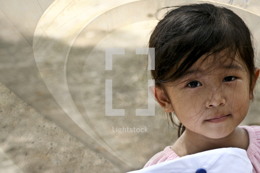 little girl in Vietnam