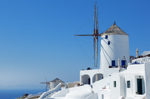 Santorini windmill 