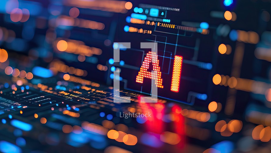  AI technology displayed on computer screen