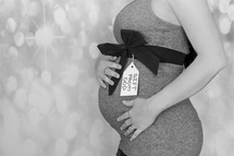 pregnant woman - gift from God tag 