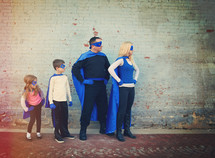 a family of super heroes 