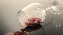 spilled wine glass 