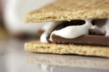 A cooked s'more.