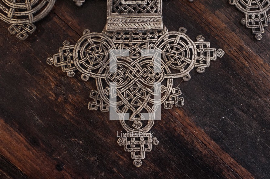 Detail from an Ethiopian Coptic Cross 