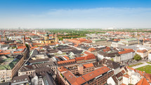roofs and skyline of Munich 