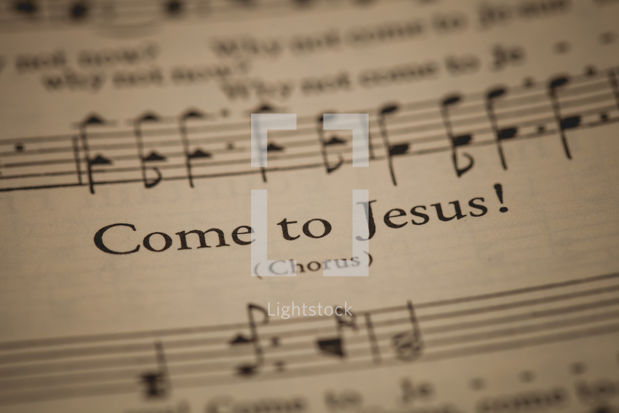 Come to Jesus sheet music 