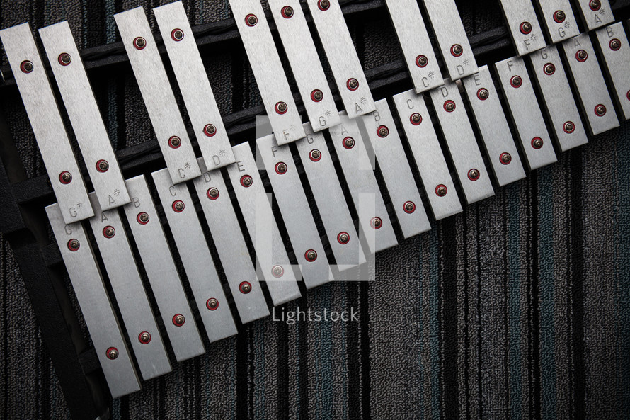 xylophone on a rug 