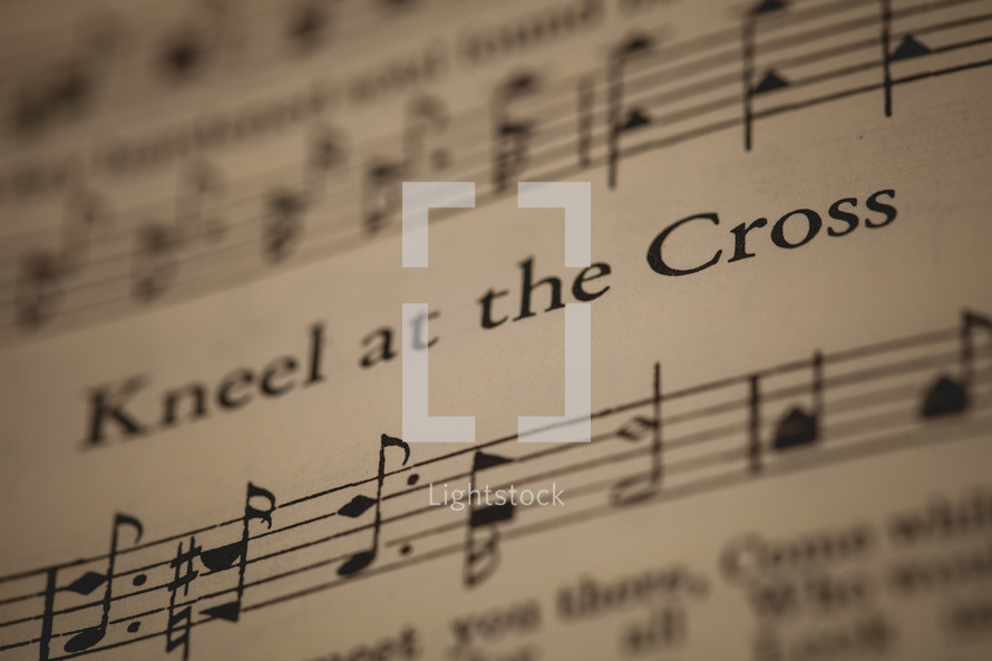Kneel at the Cross sheet music 