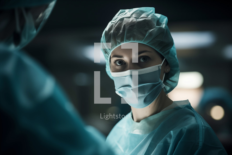 Nurse in the operating room