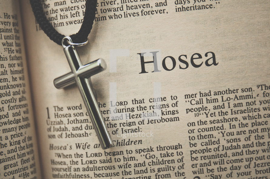 Hosea and a cross necklace 