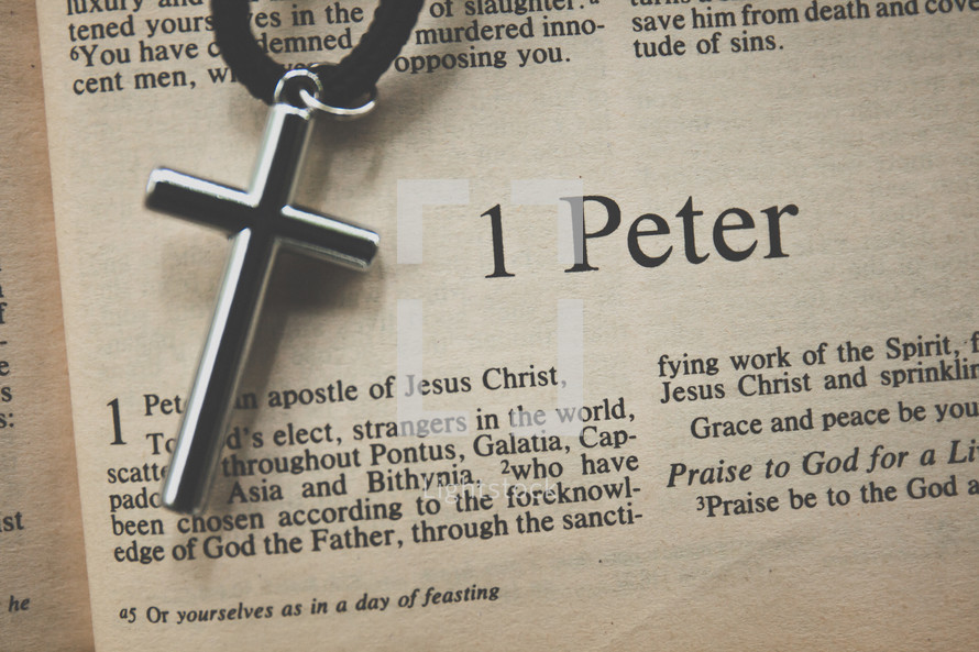 1 Peter and a cross necklace 