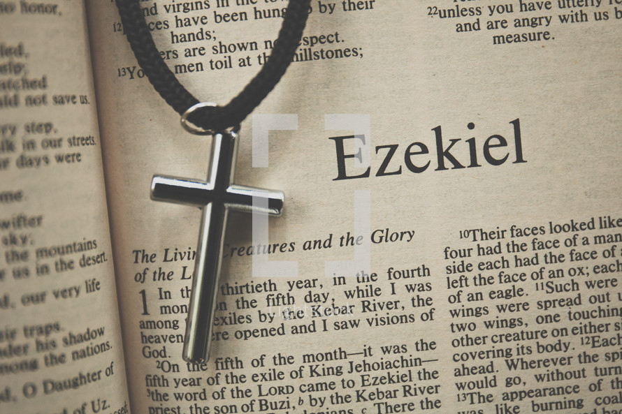 Ezekiel and a cross necklace 
