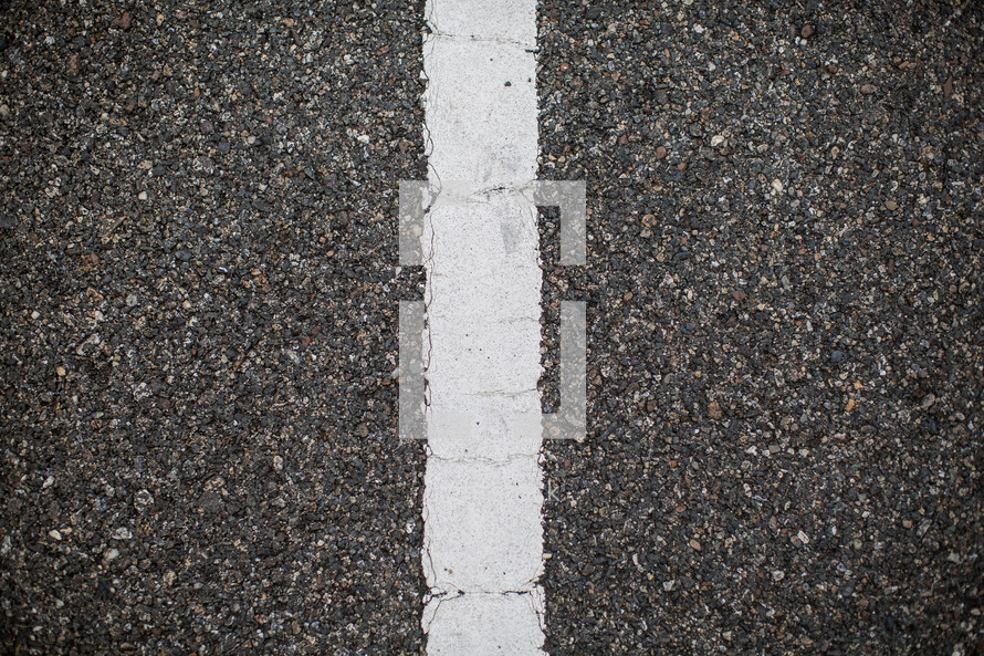 center line on a road 