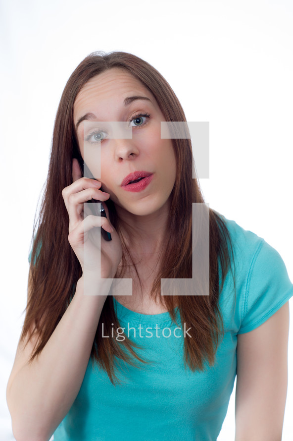 woman talking on the phone
