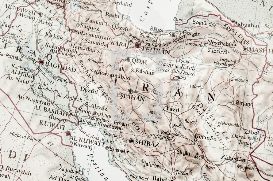 map of Iran 