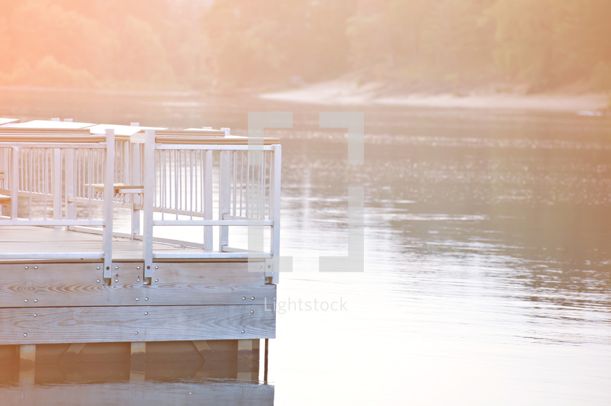 dock on a lake 