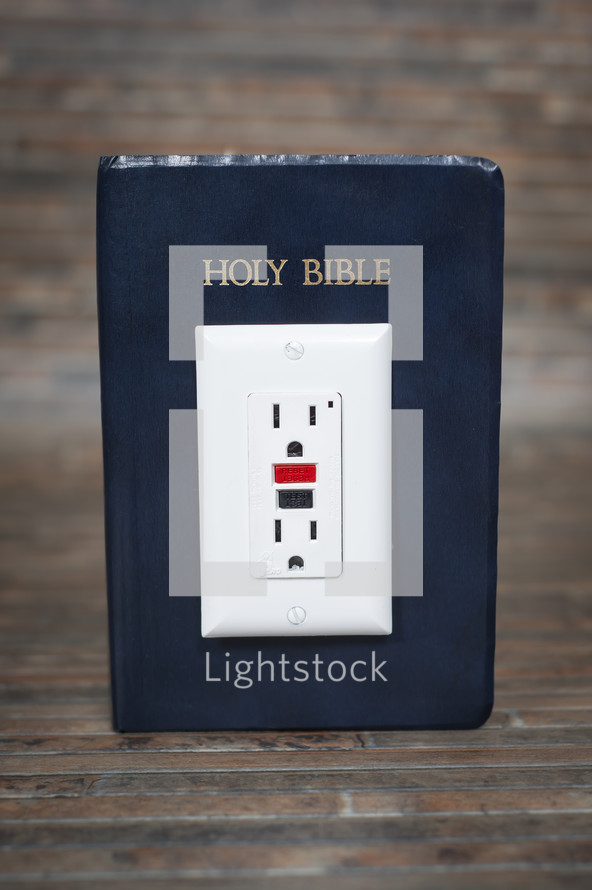 power of scripture - Bible with an outlet