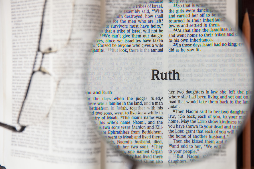 magnifying glass over Ruth