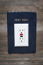 power of scripture - Bible with an outlet