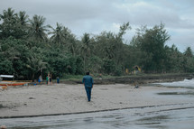 people walking on an island beach 