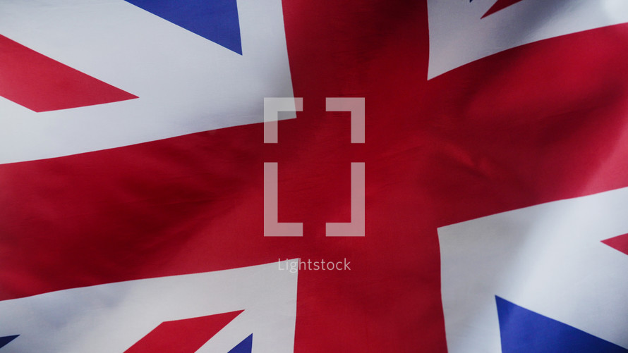 Waving british Union Jack flag background. 