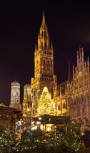 Christmas market on the Marienplatz in Munich, Germany