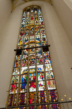 Stained glass from Frauenkirche in Munich, Germany.