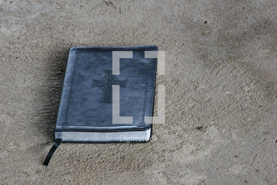 Notebook on the ground