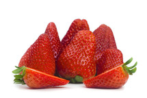 fresh red strawberries 