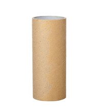 paper tube of toilet paper isolated on white background