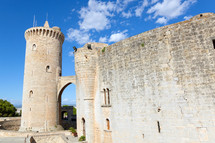 Medieval castle Bellver in Palma de Mallorca, Spain