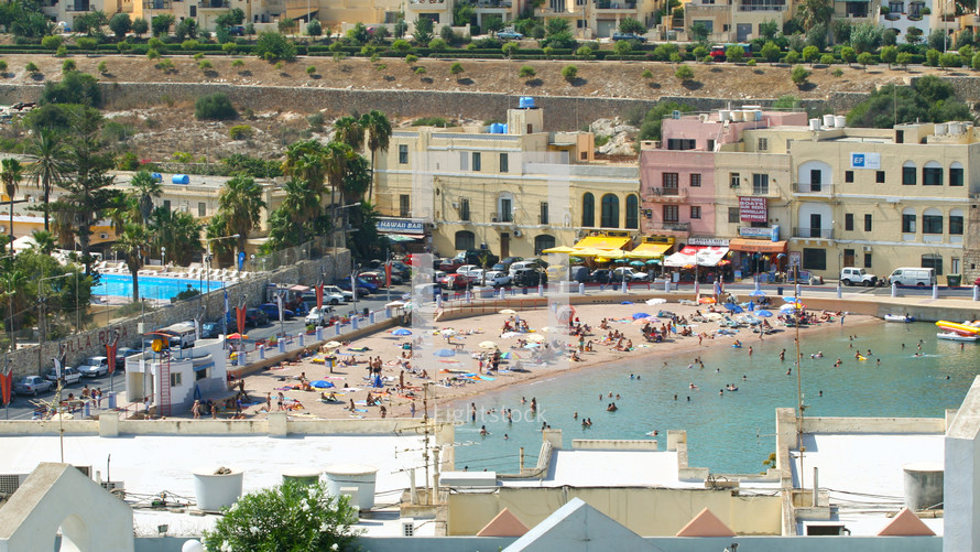 View of the coast of Malta