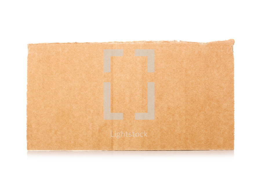 Torn cardboard isolated on White Background