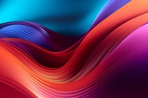 Abstract illustration of flowing liquid color waves in a vibrant spectrum