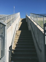 steps at a stadium 