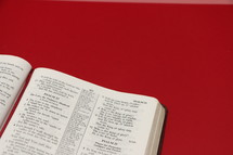 Bible opened to Psalm 23