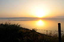 Sunset on the Sea of Galilee.