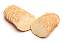 sliced sesame seed bread loaf 