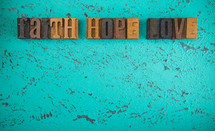 faith hope love 
