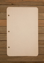 vintage paper on wood boards 