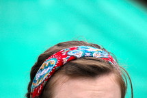 headband in hair 