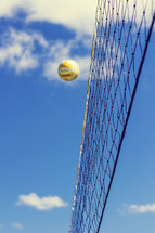 volleyball and net 