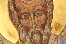 Tile mosaic of John the Baptist