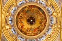 Cathedral dome with dove of the Holy Spirit at the centre.