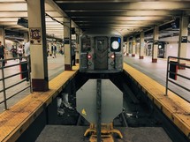 train in a subway station 