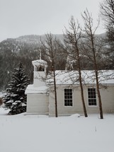 church in winter 