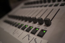 Production sound board.