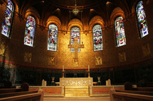 Church alter at Trinity Church, Boston